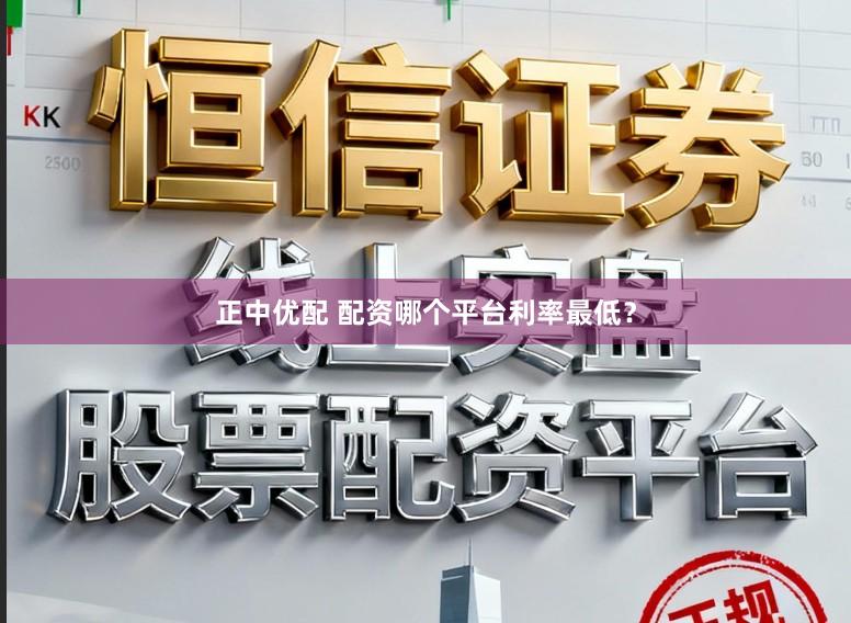 正中优配 配资哪个平台利率最低？